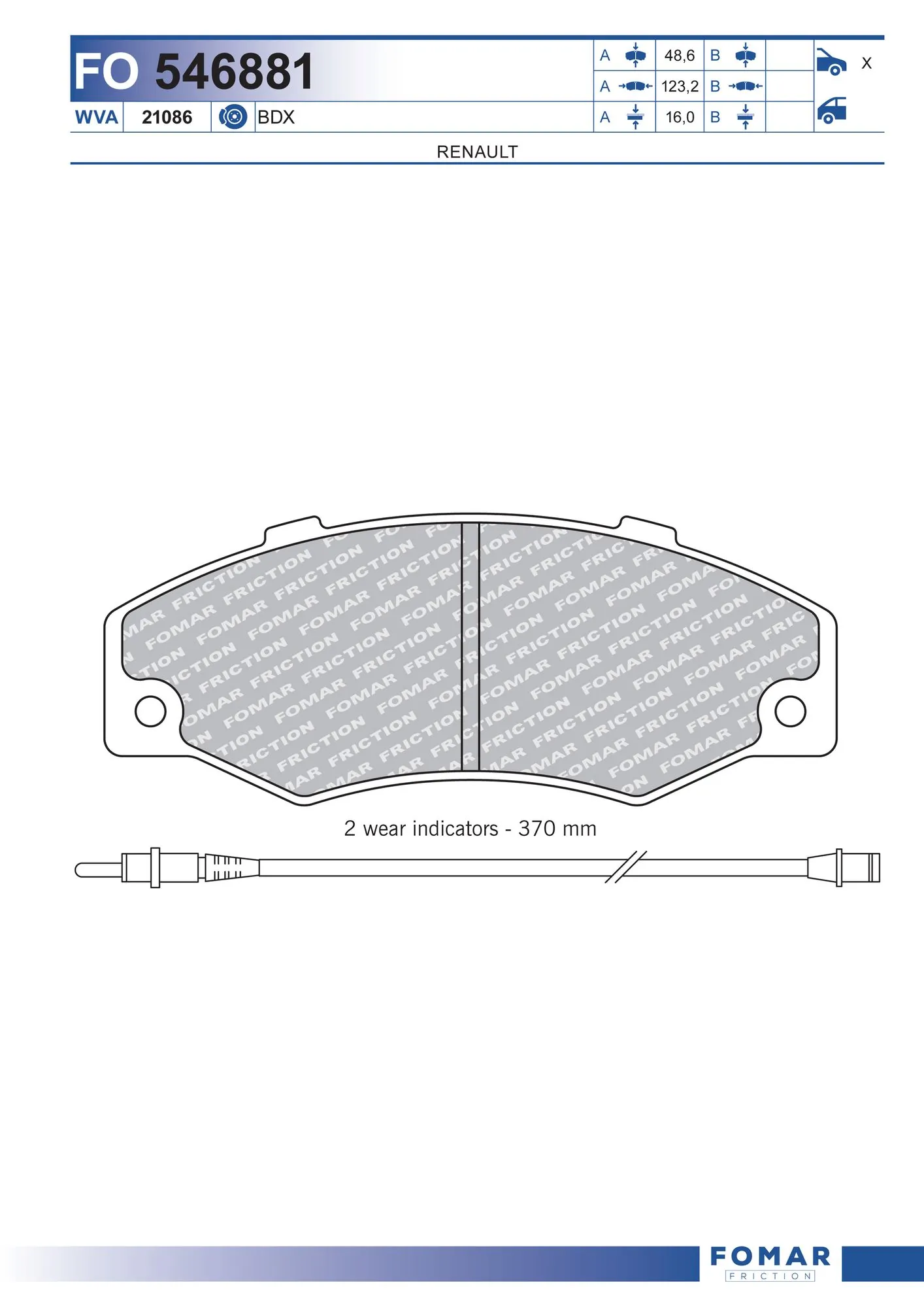 Brake Pad Set, disc brake